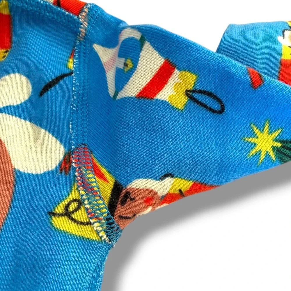 Hanna Andersson Nutcracker Pajamas Kids 2 Blue Long John Organic Cotton Holiday